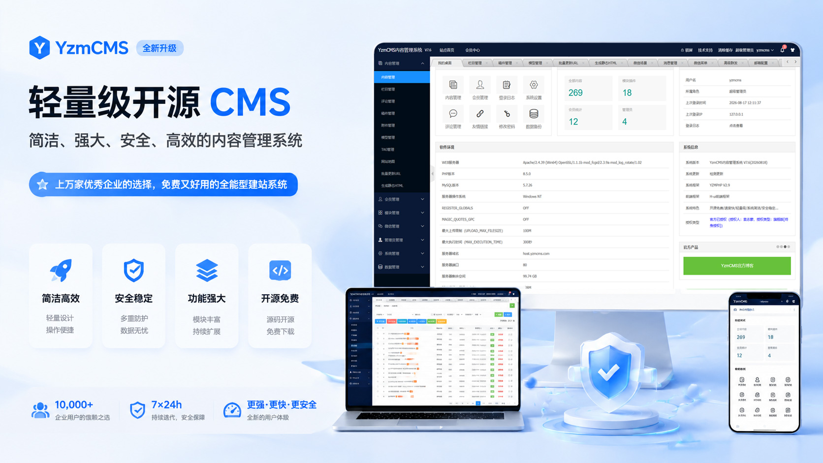 YzmCMS内容管理系统